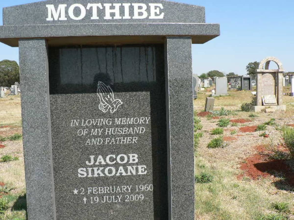 MOTHIBE Jacob Sikoane 1960-2009