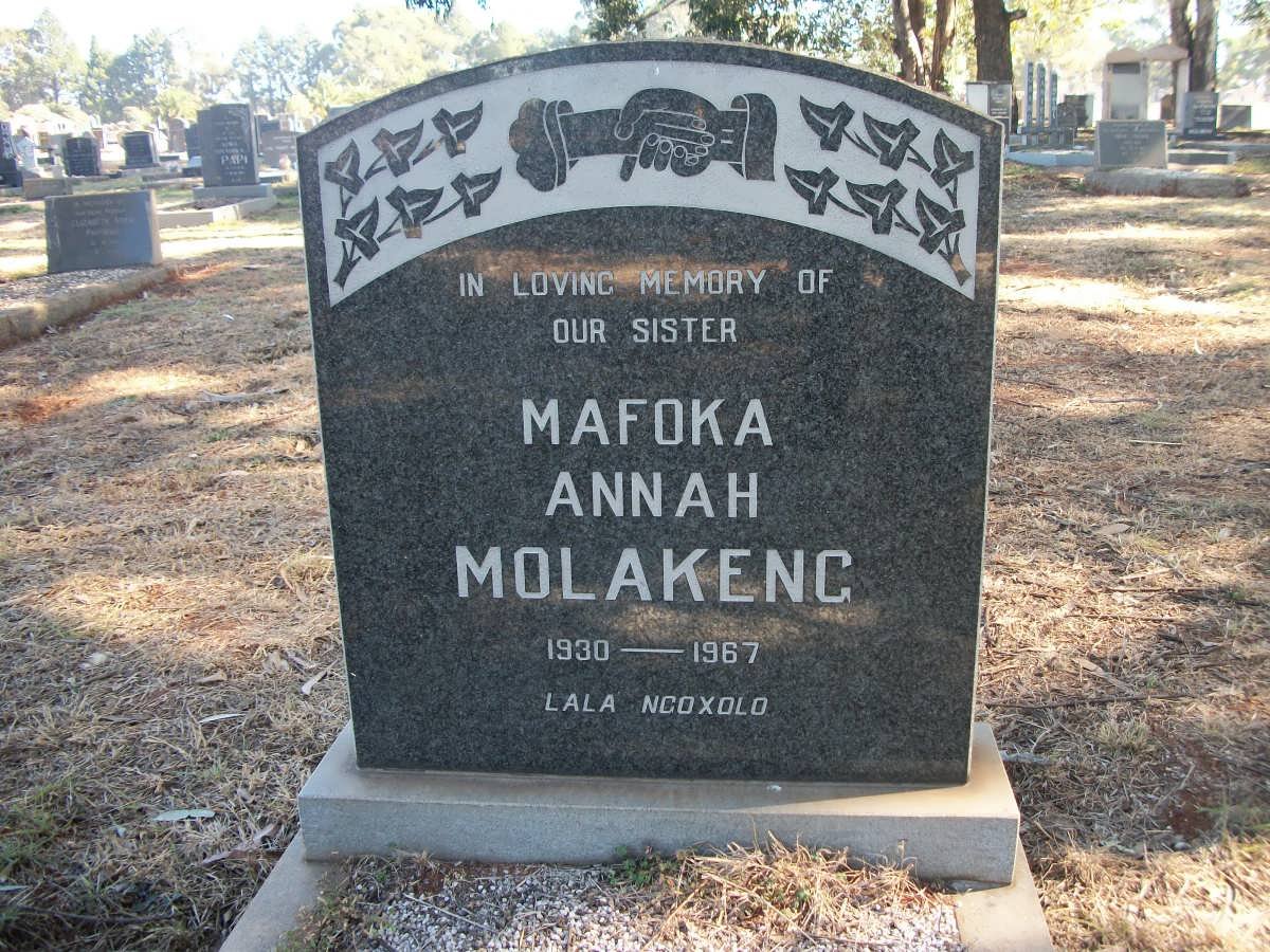 MOLAKENG Mafoka Annah 1930-1967