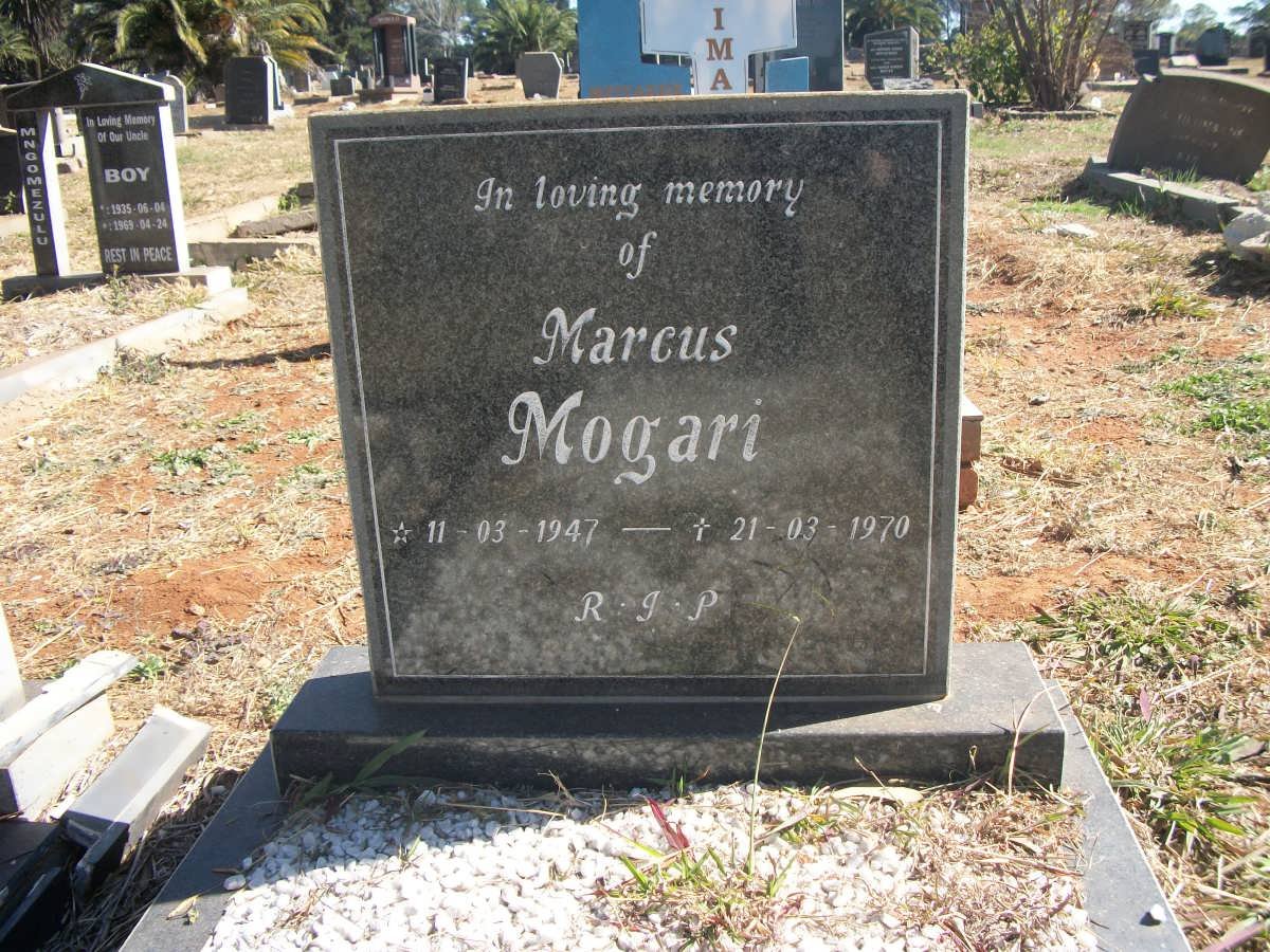 MOGARI Marcus 1947-1970