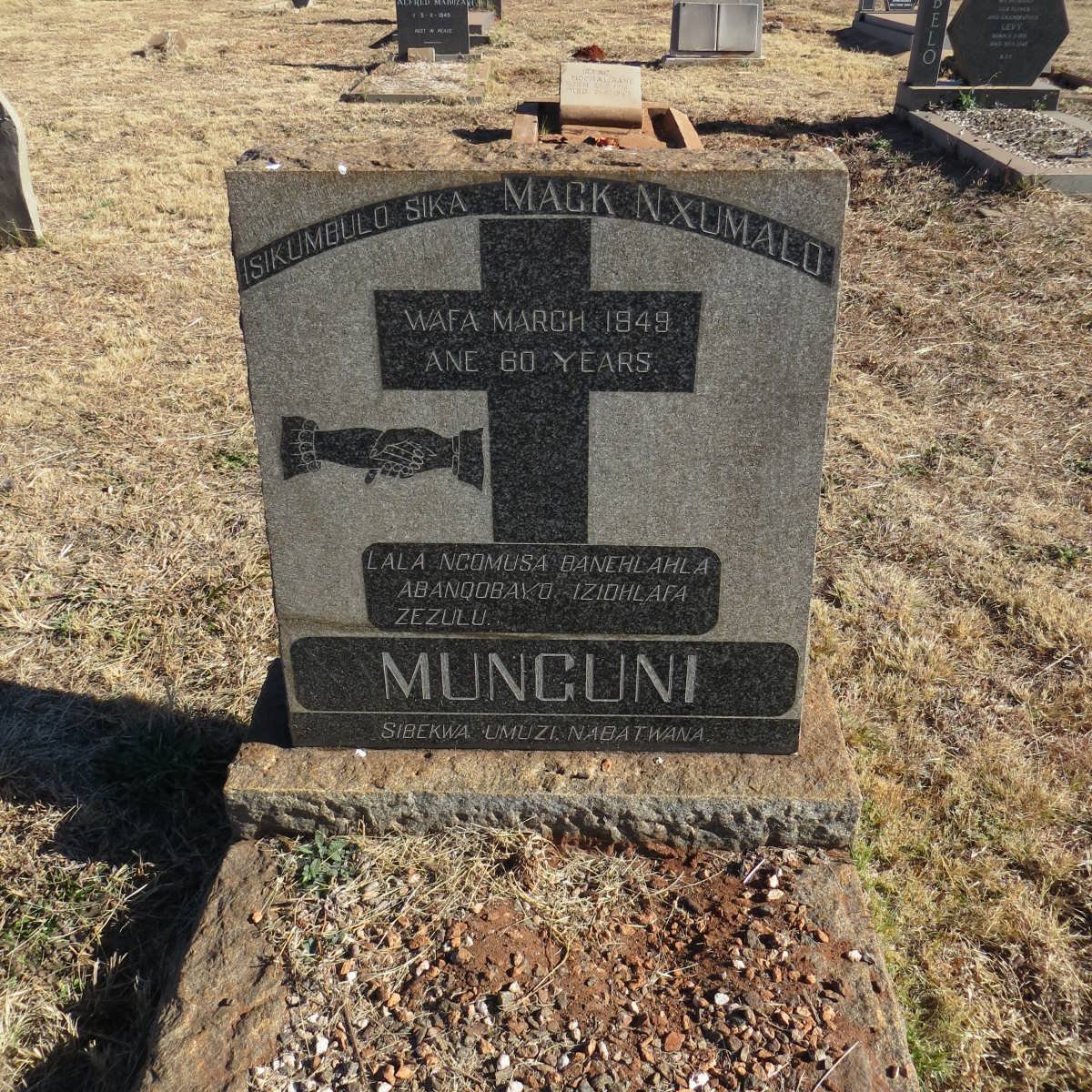 MUNGUNI Mack Nxumalo -1949