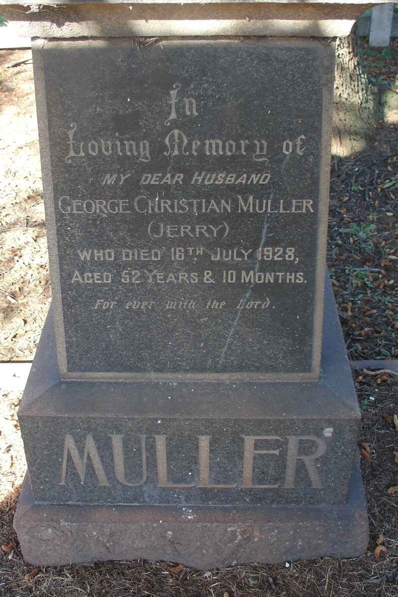 MULLER George Christian -1928