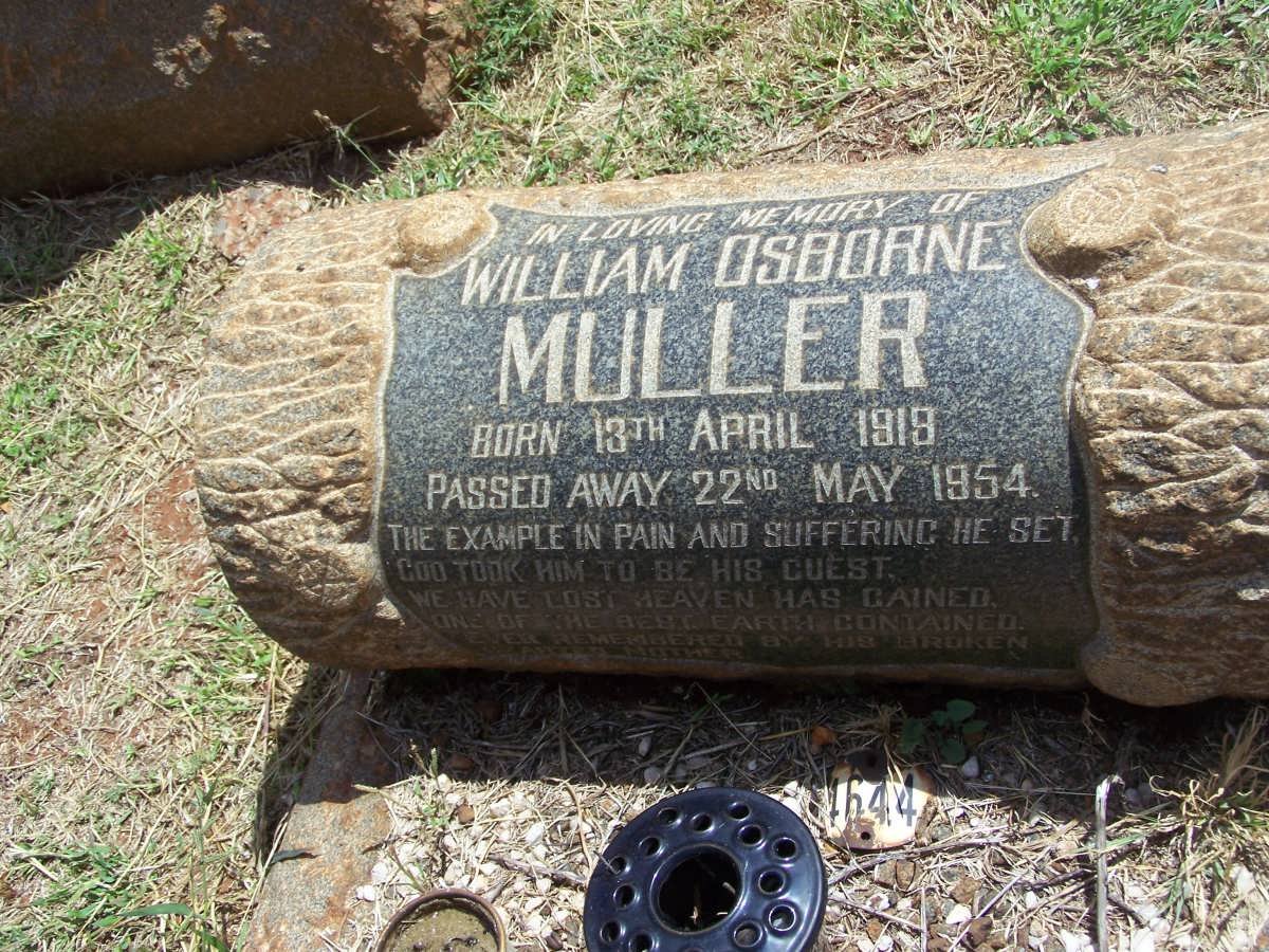 MULLER William Osborne 1919-1954