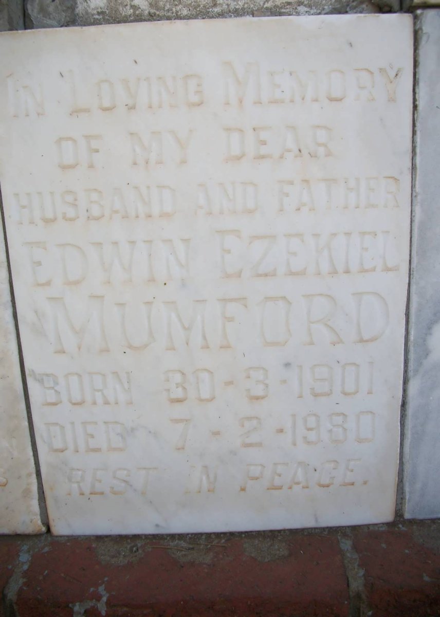 MUMFORD Edwin Ezekiel 1901-1980