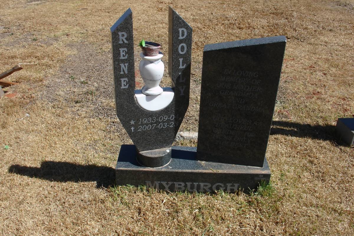 MYBURGH Rene Dolly 1939-2007