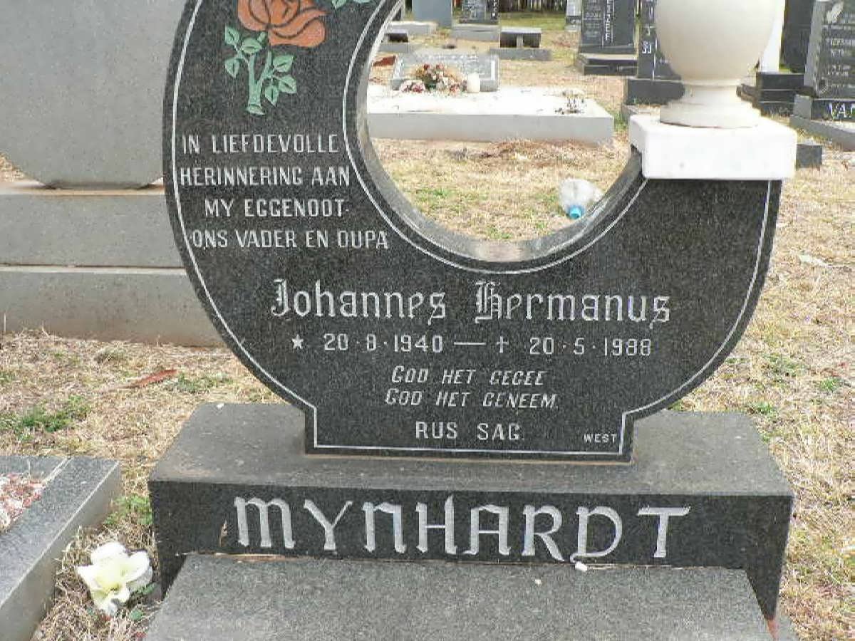 MYNHARDT Johannes Hermanus 1940-1988