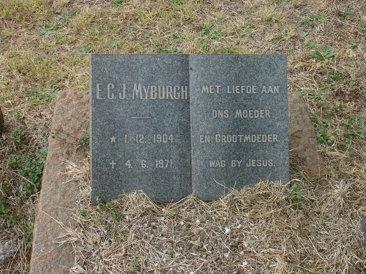 MYBURGH E.C.J. 1904-1971