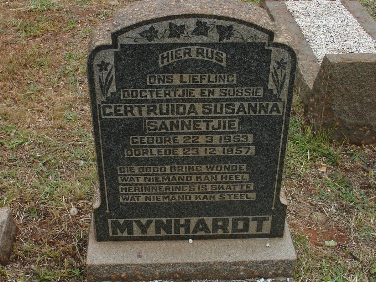 MYNHARDT Gertruida Susanna 1953-1957