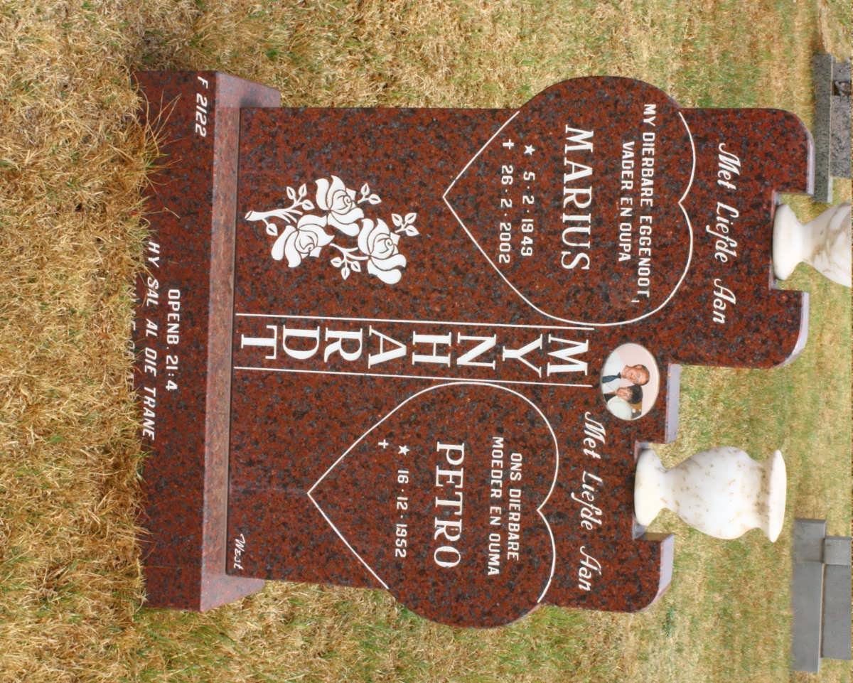 MYNHARDT Marius 1949-2002 &amp; Petro 1952-