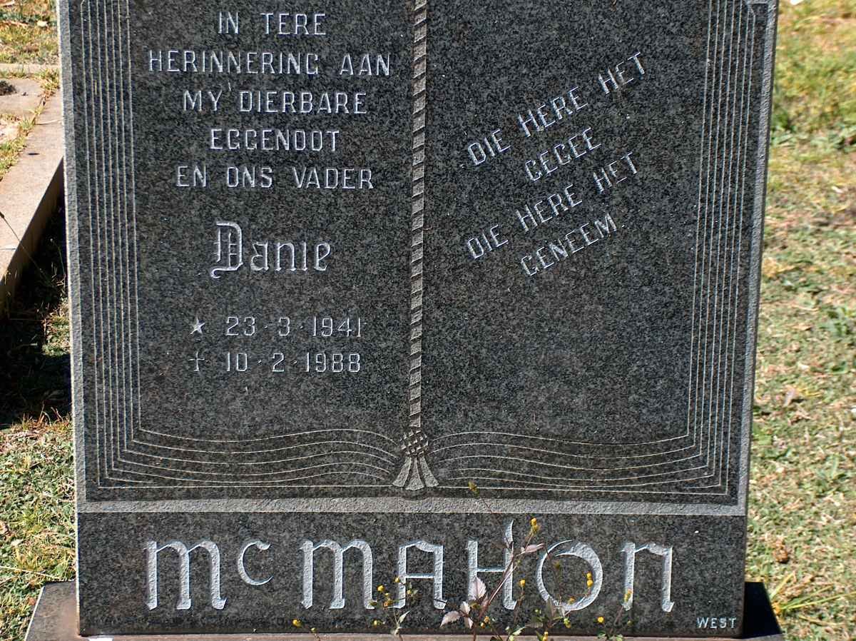 McMAHON Danie 1941-1988