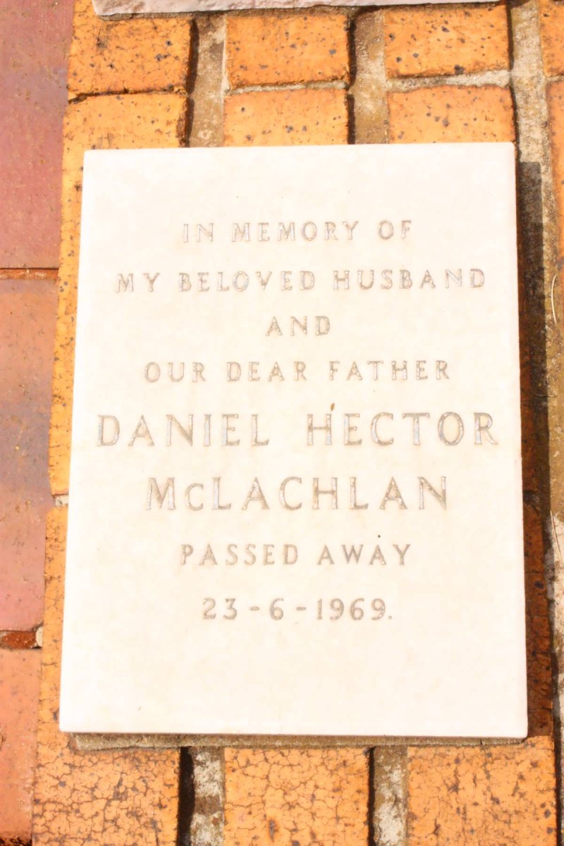McLACHLAN Daniel Hector -1969