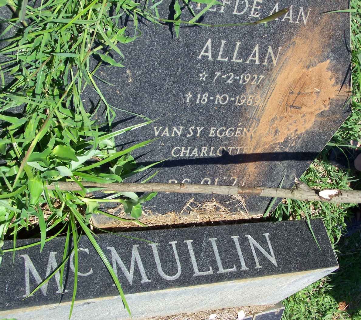 McMULLIN Allan 1927-1989