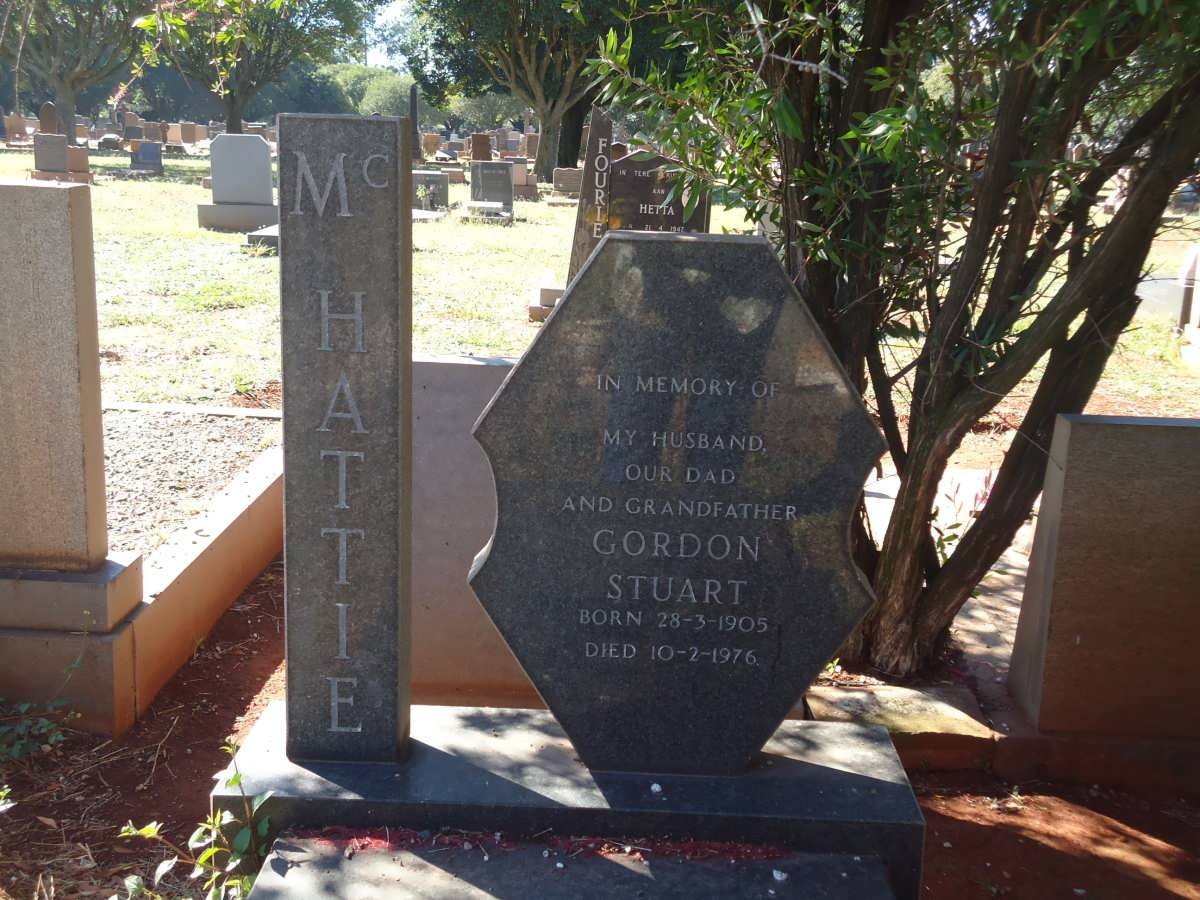 McHATTIE Gordon Stuart 1905-1976
