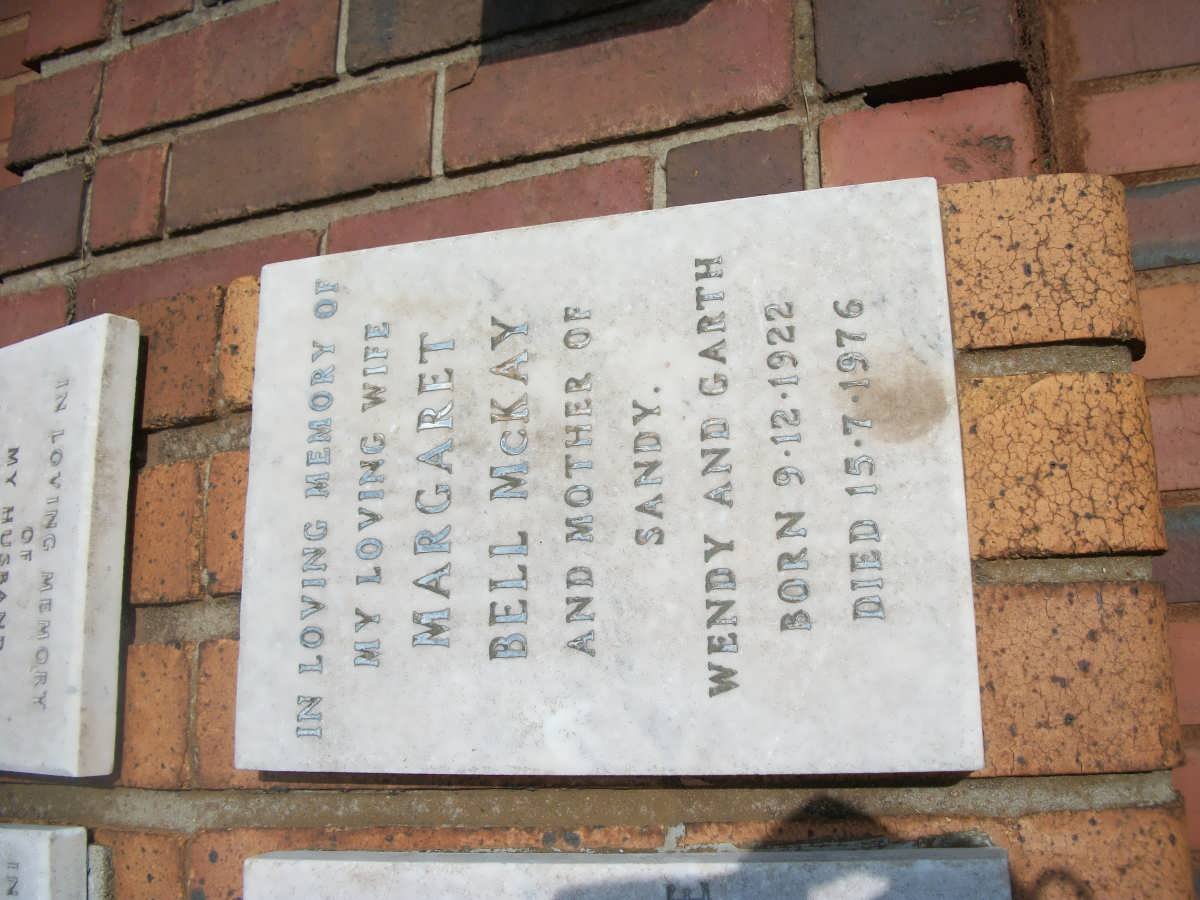 McKAY Margaret Bell 1922-1976