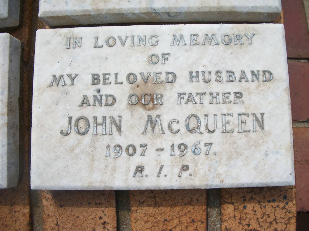 McQUEEN John 1907-1967