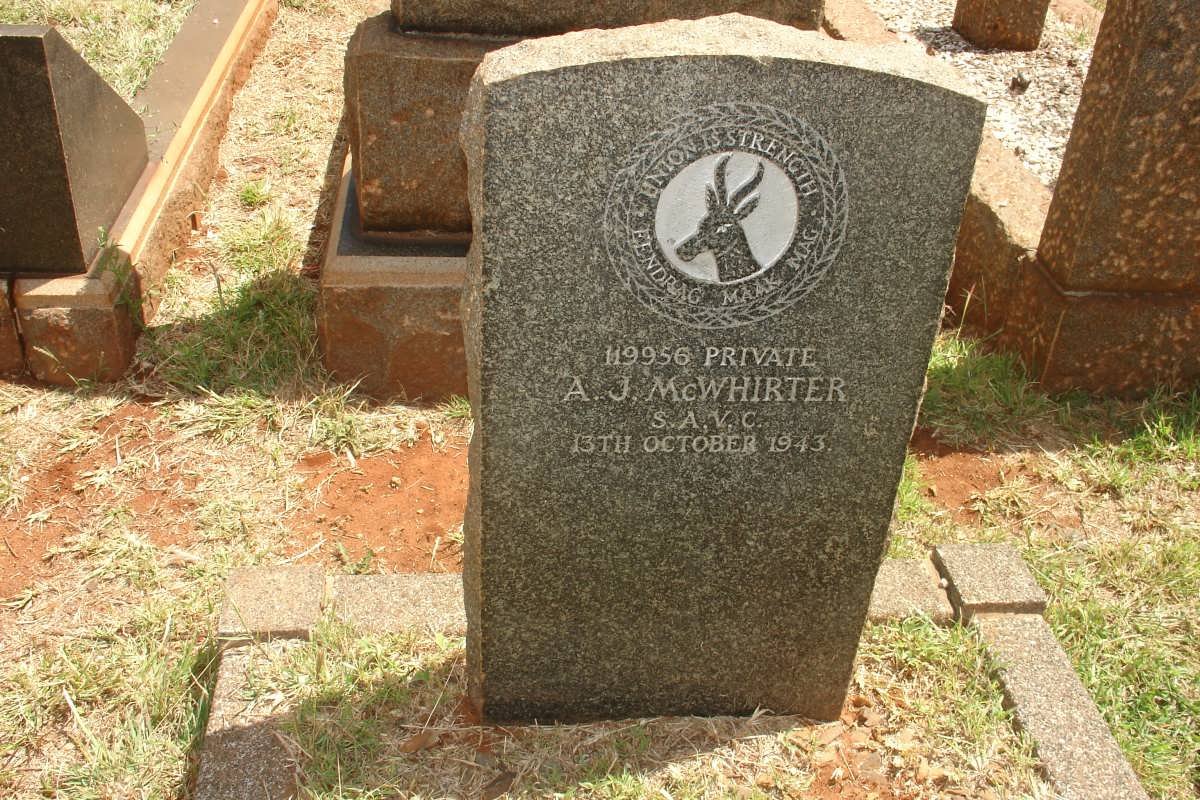 McWHIRTER A.J. -1943