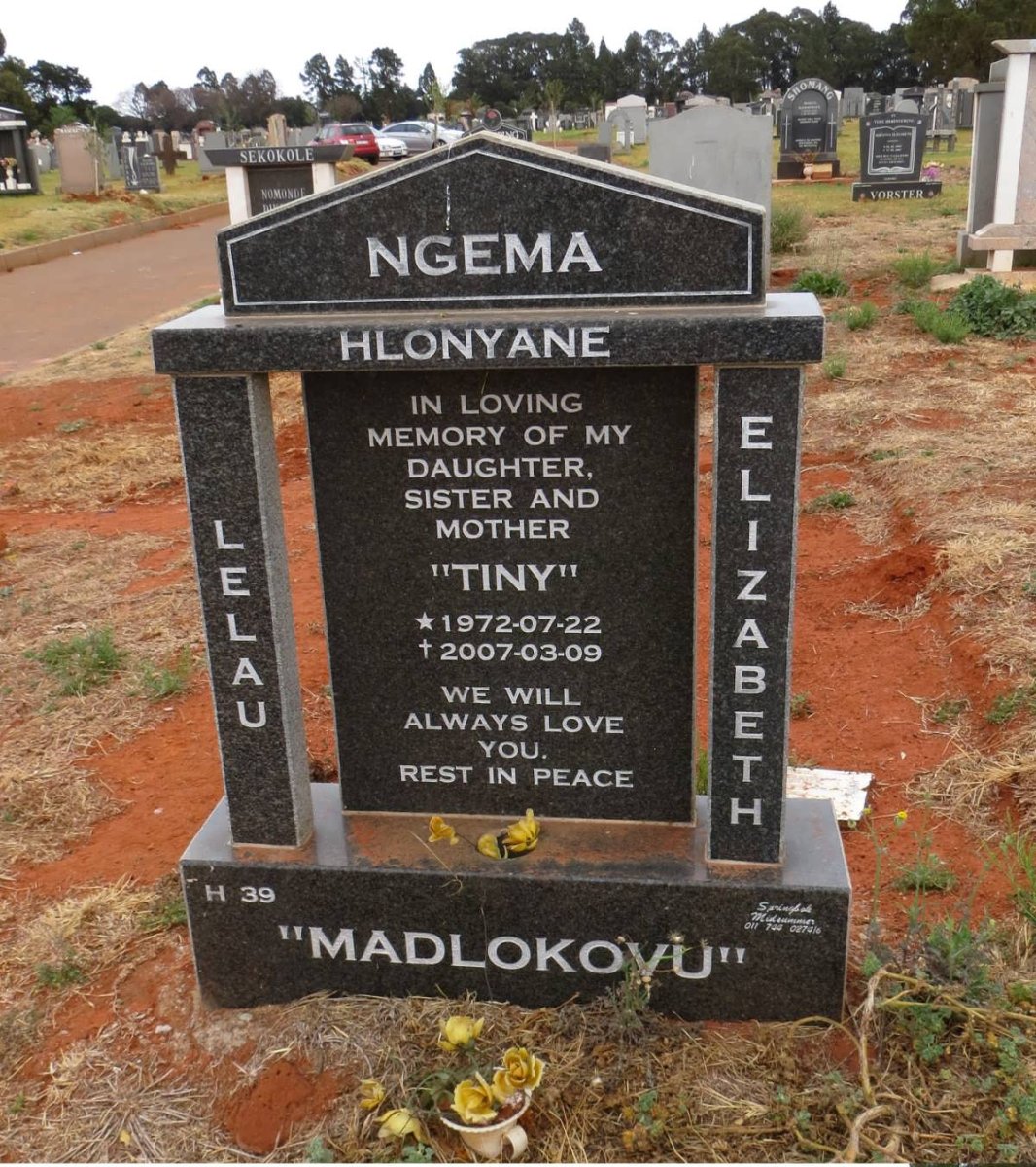 NGEMA Lelau Elizabeth 1972-2007