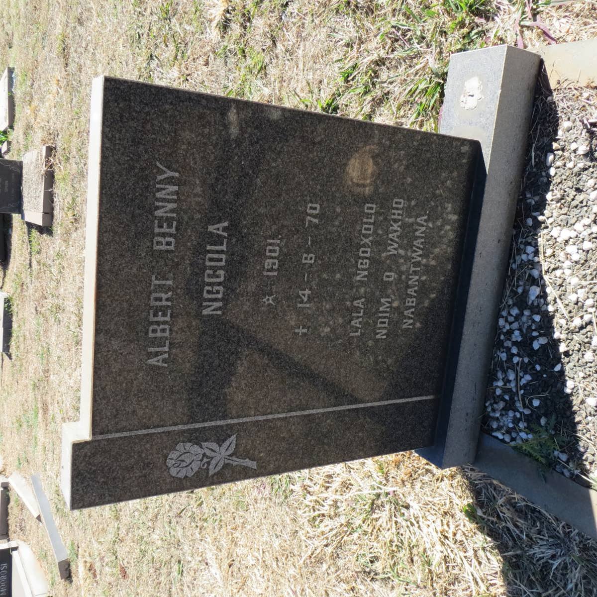 NGCOLA Albert Benny 1901-1970