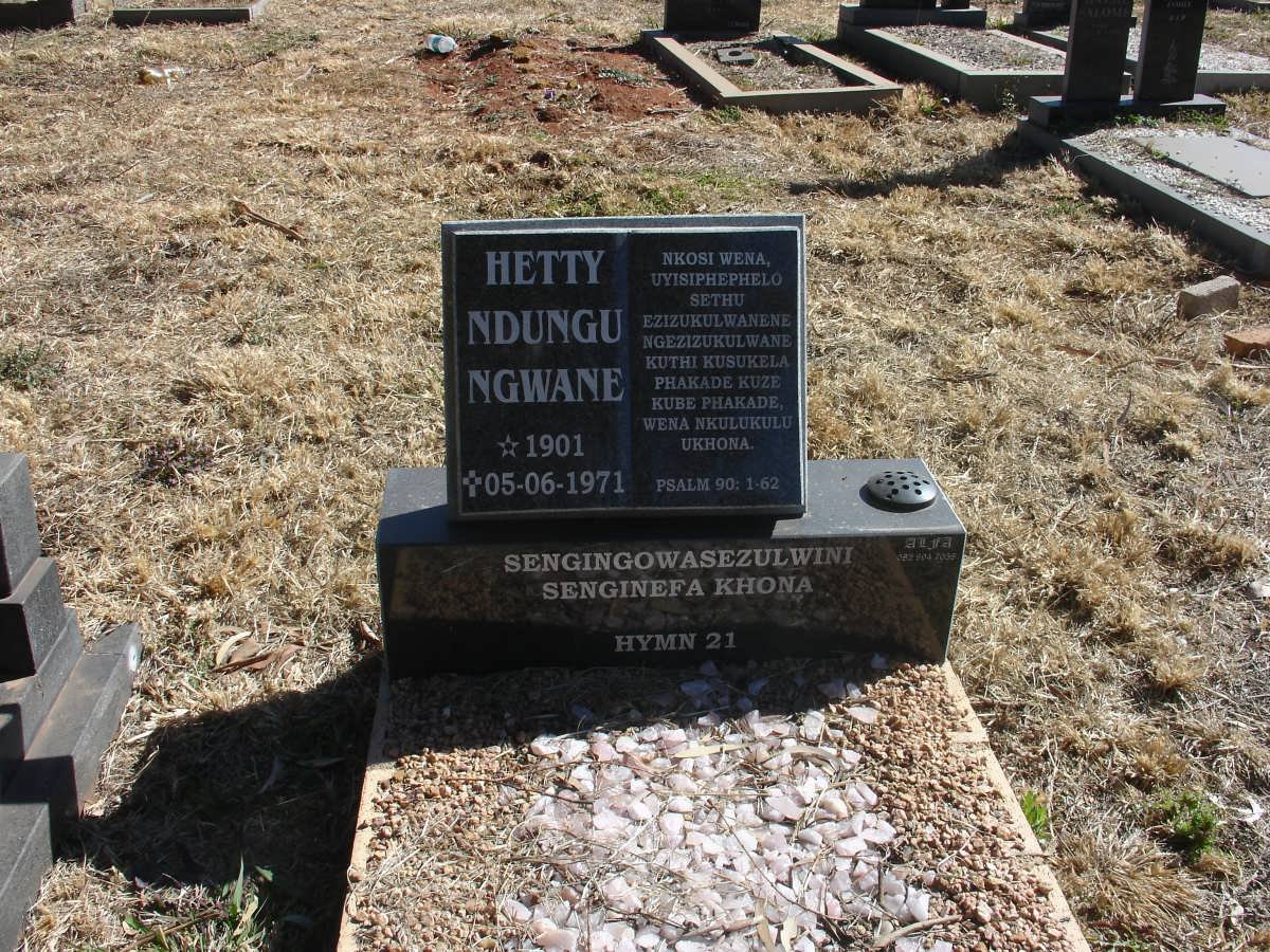 NGWANE Hetty Ndungu 1901-1917