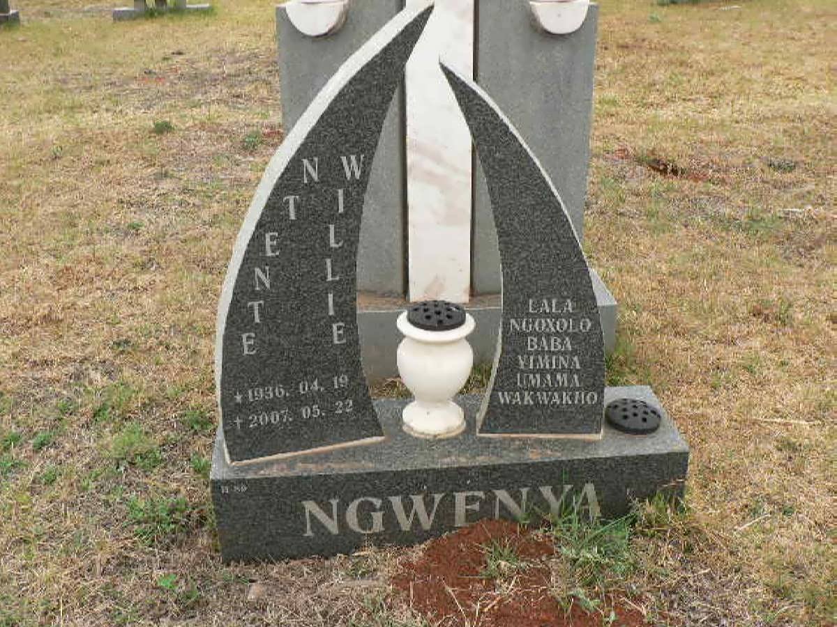 NGWENYA Ntente Willie 1936-2007