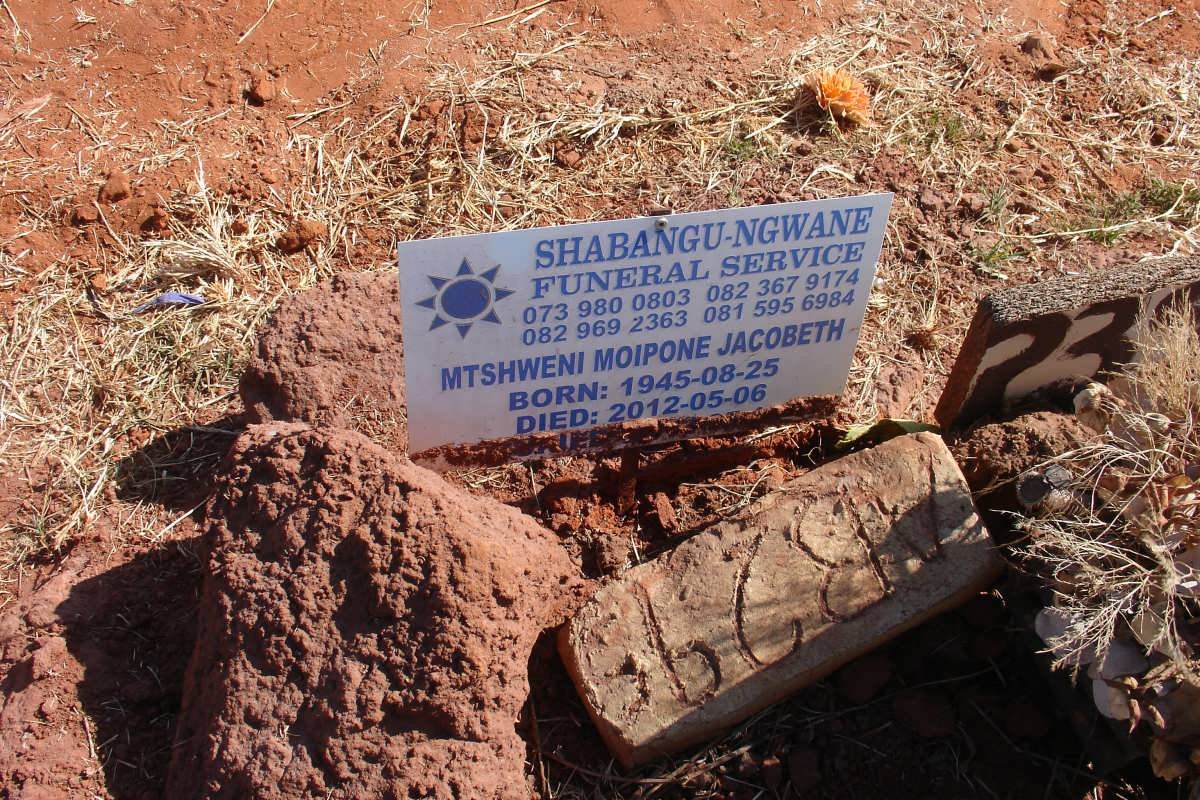 NGWANE Mtshweni Moipone Jacobeth, Shabangu 1945-2012