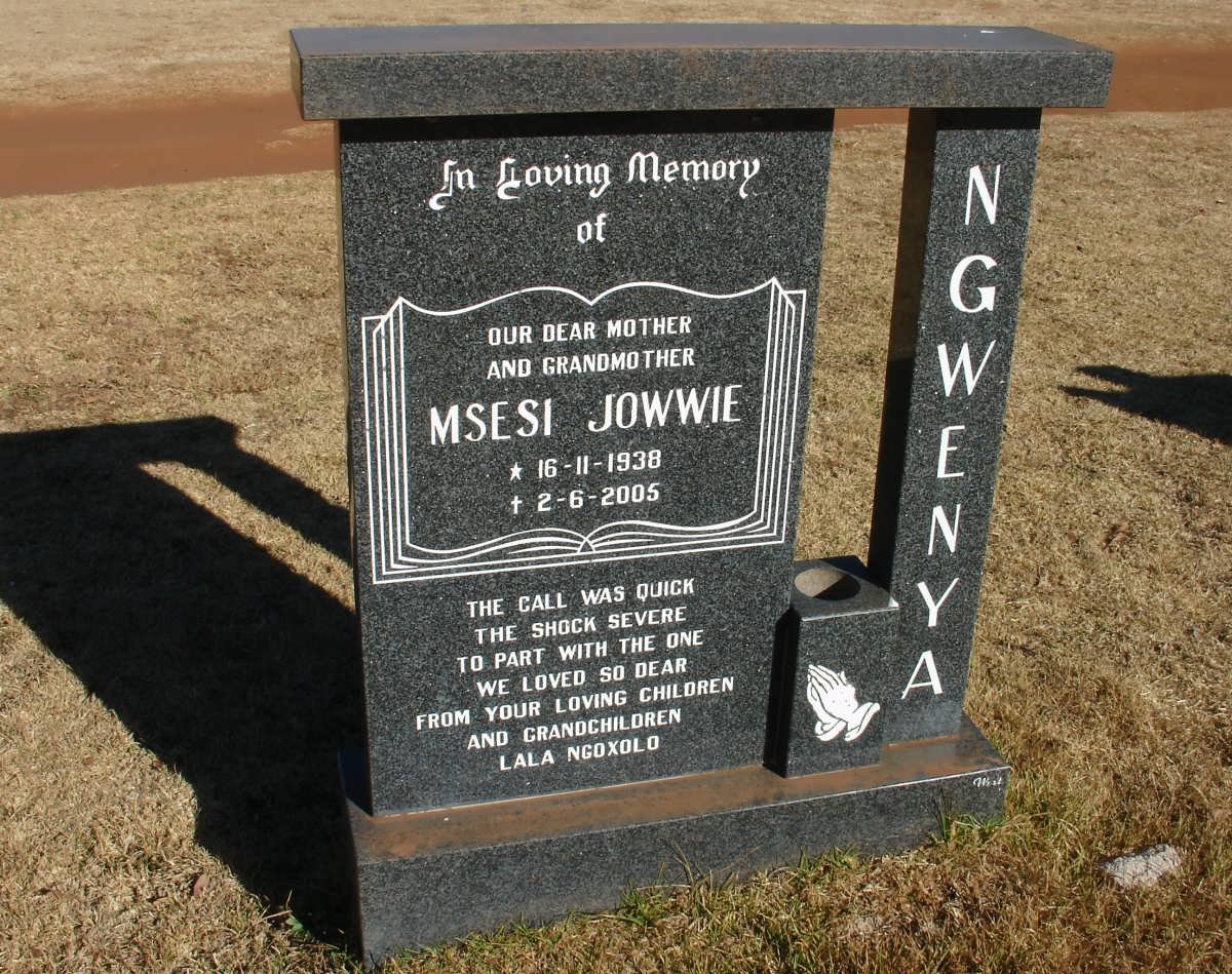 NGWENYA Msesi Jowwie 1938-2005