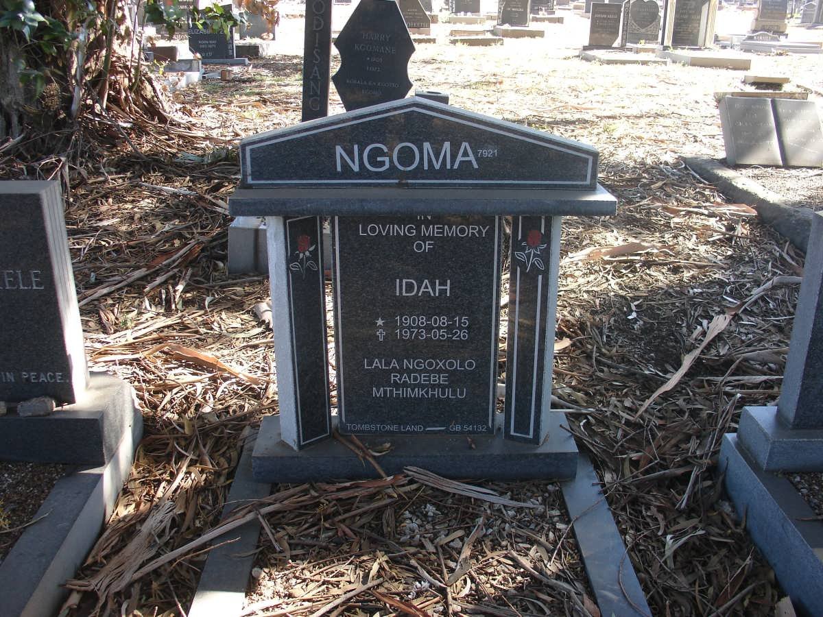 NGOMA Idah 1908-1973