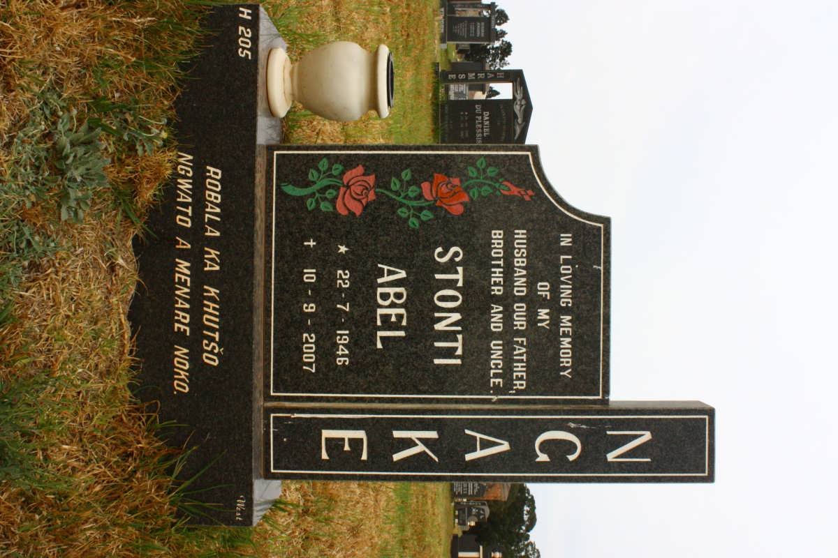 NGAKE Stonti Abel 1946-2007