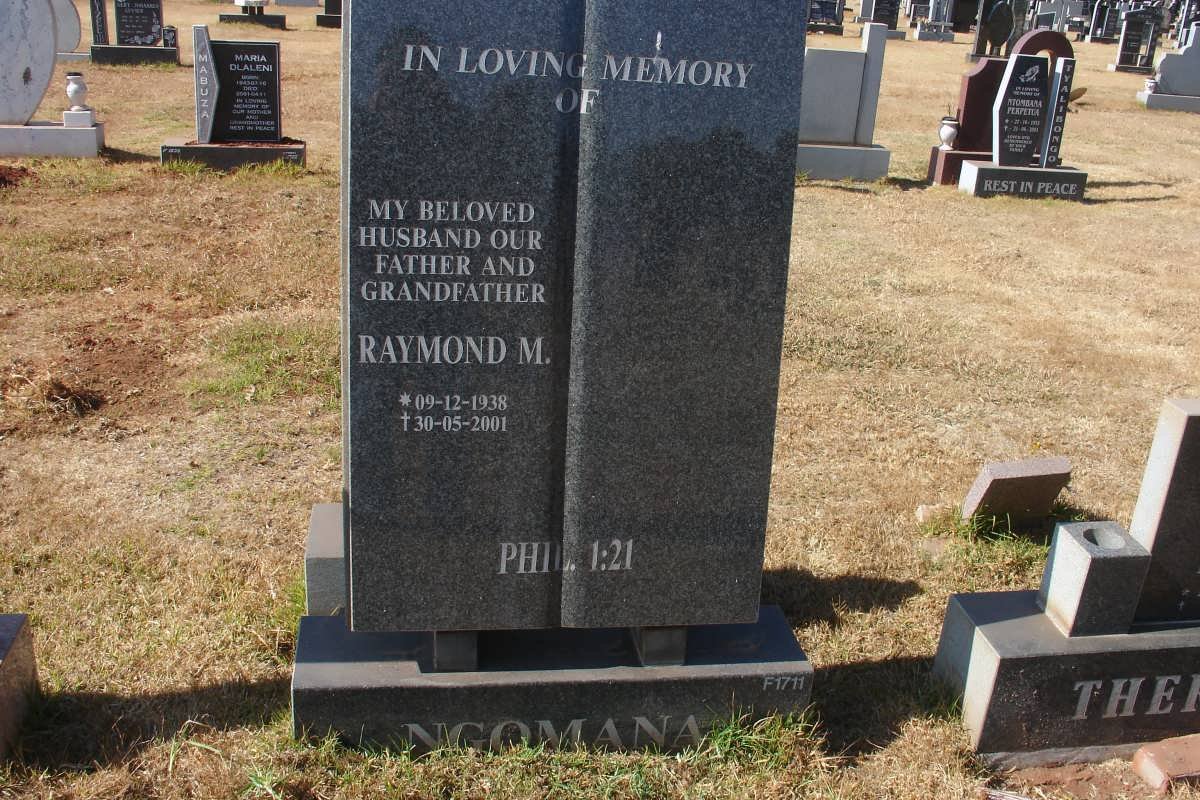 NGOMANE Raymond M. 1938-2001