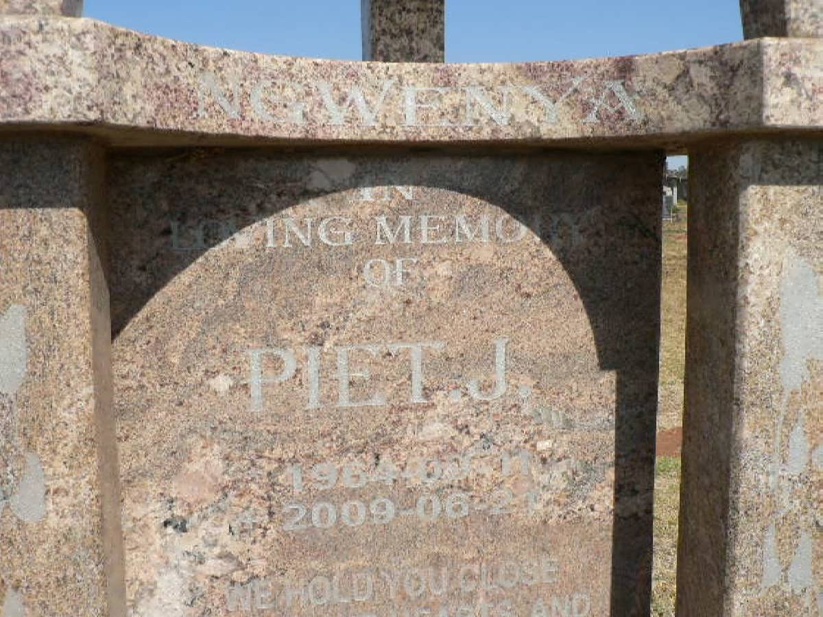 NGWENYA Piet J. 1964-2009