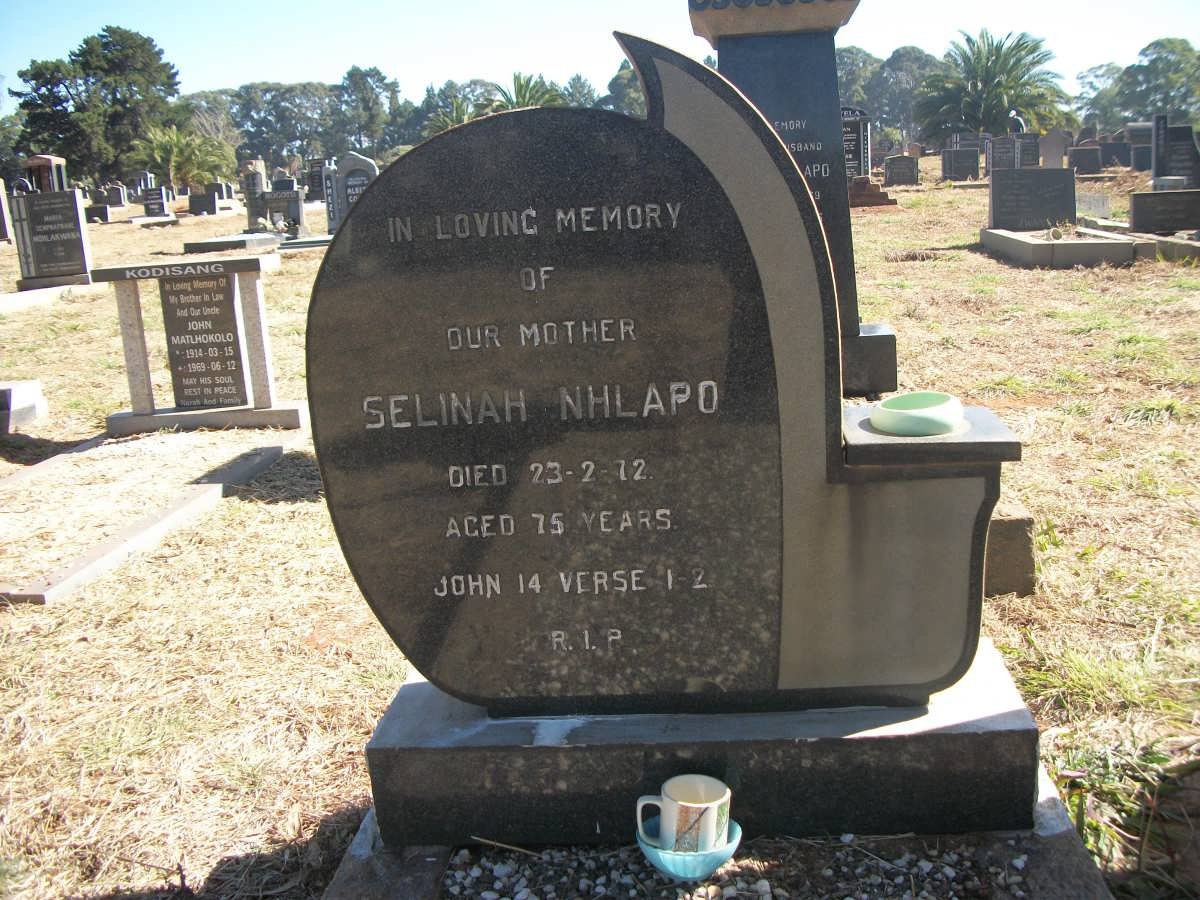 NHLAPO Selinah -1972