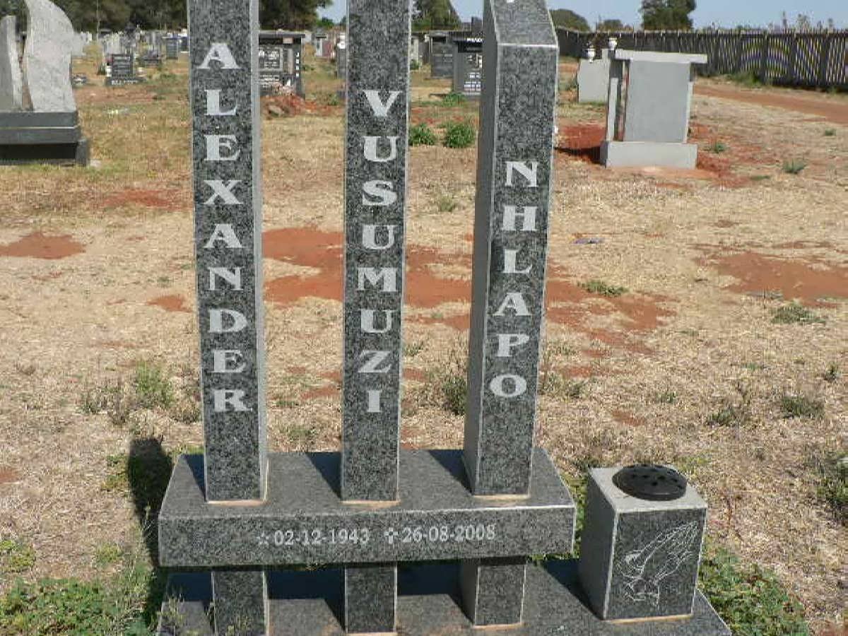 NHLAPO Alexander Vusumuzi 1943-2008