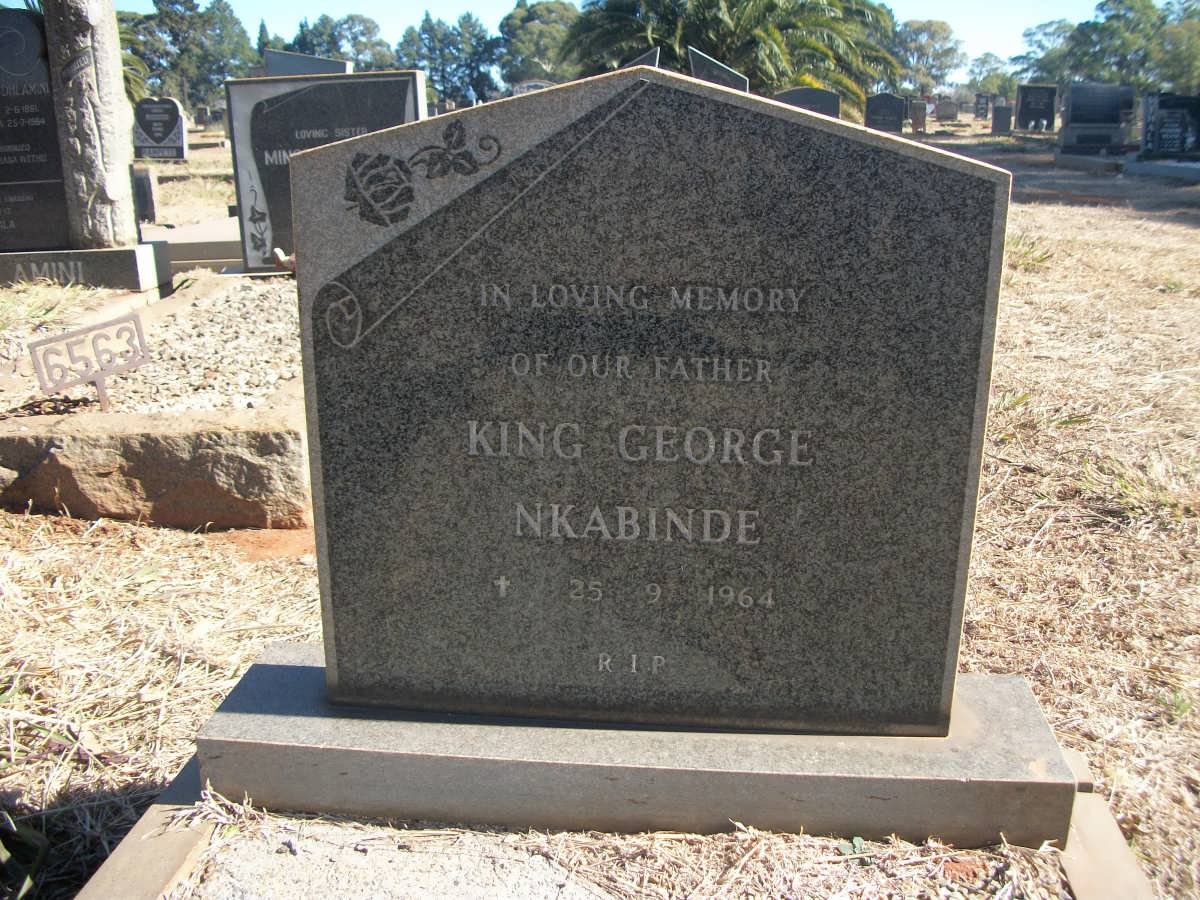 NKABINDE King George -1964