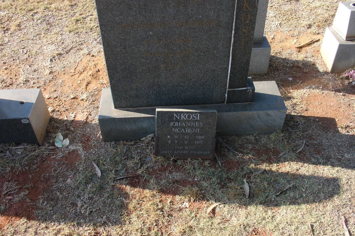 NKOSI Johannes Ncabeni 1966-1997