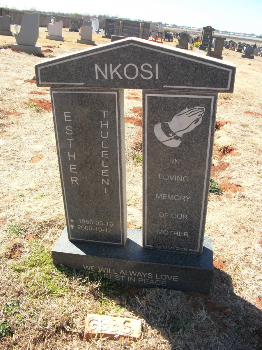 NKOSI Esther Thuleleni 1956-2006