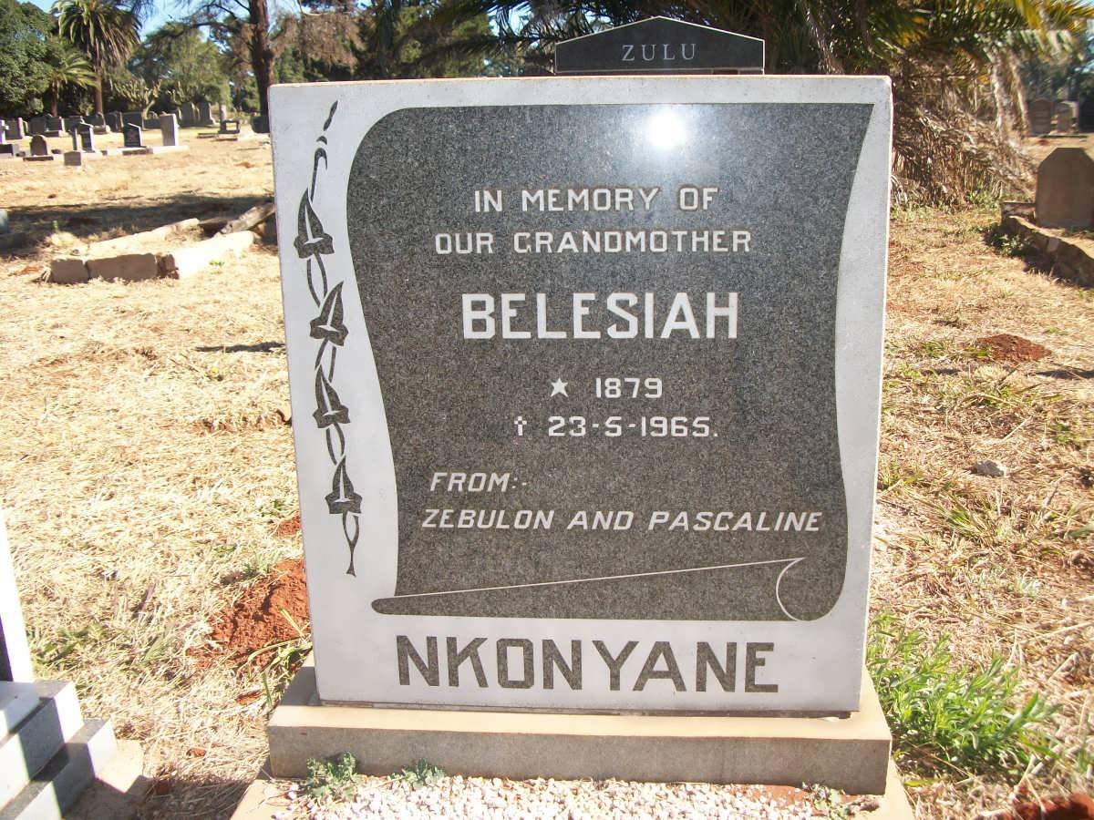NKONYANE Belesiah 1879-1965