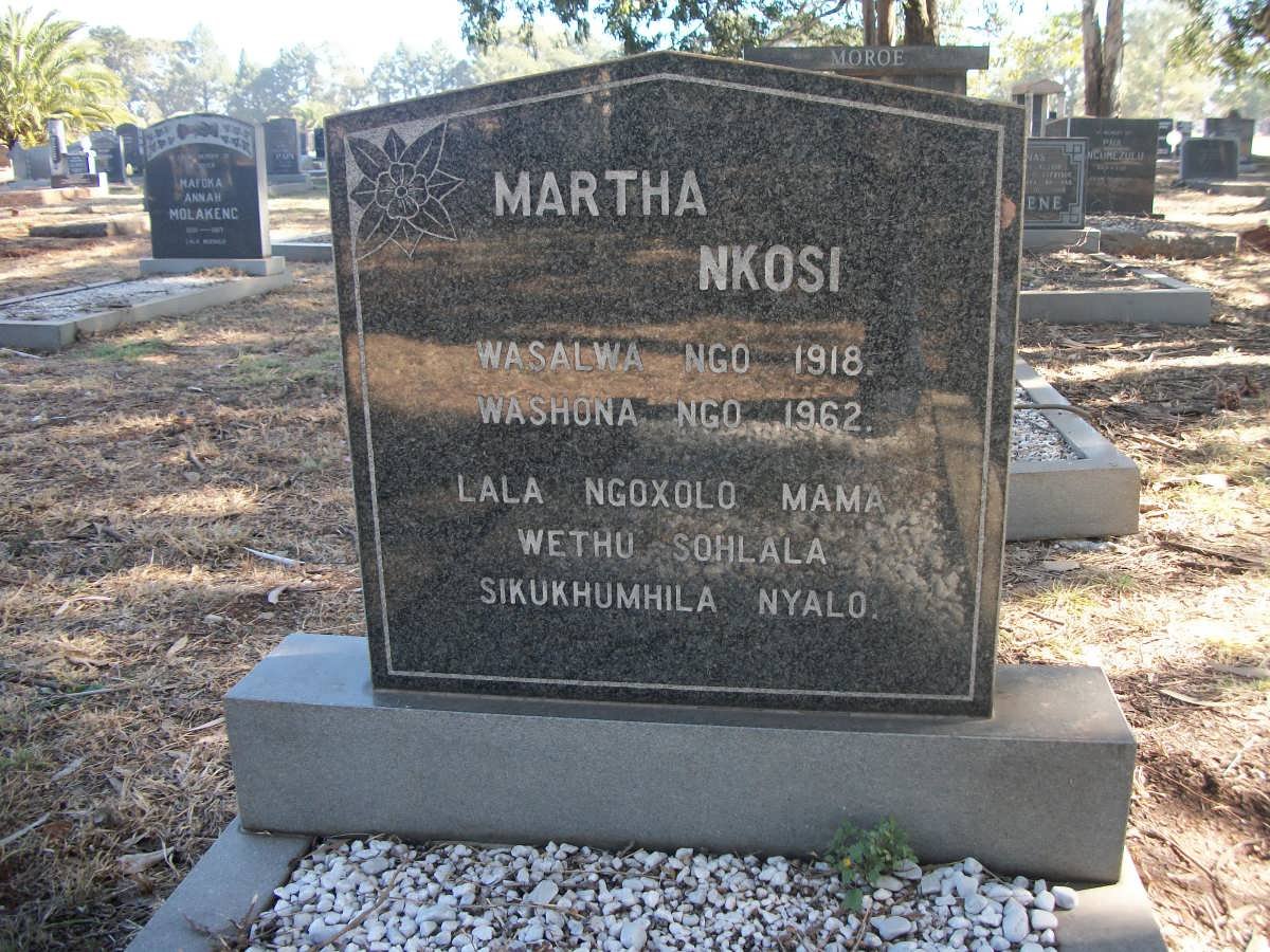 NKOOSI Martha 1918-1962