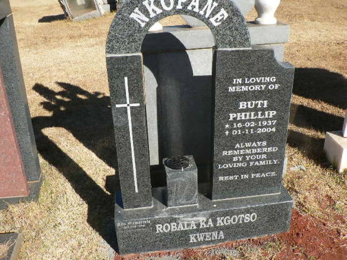NKOPANE Buti Phillip 1937-2004