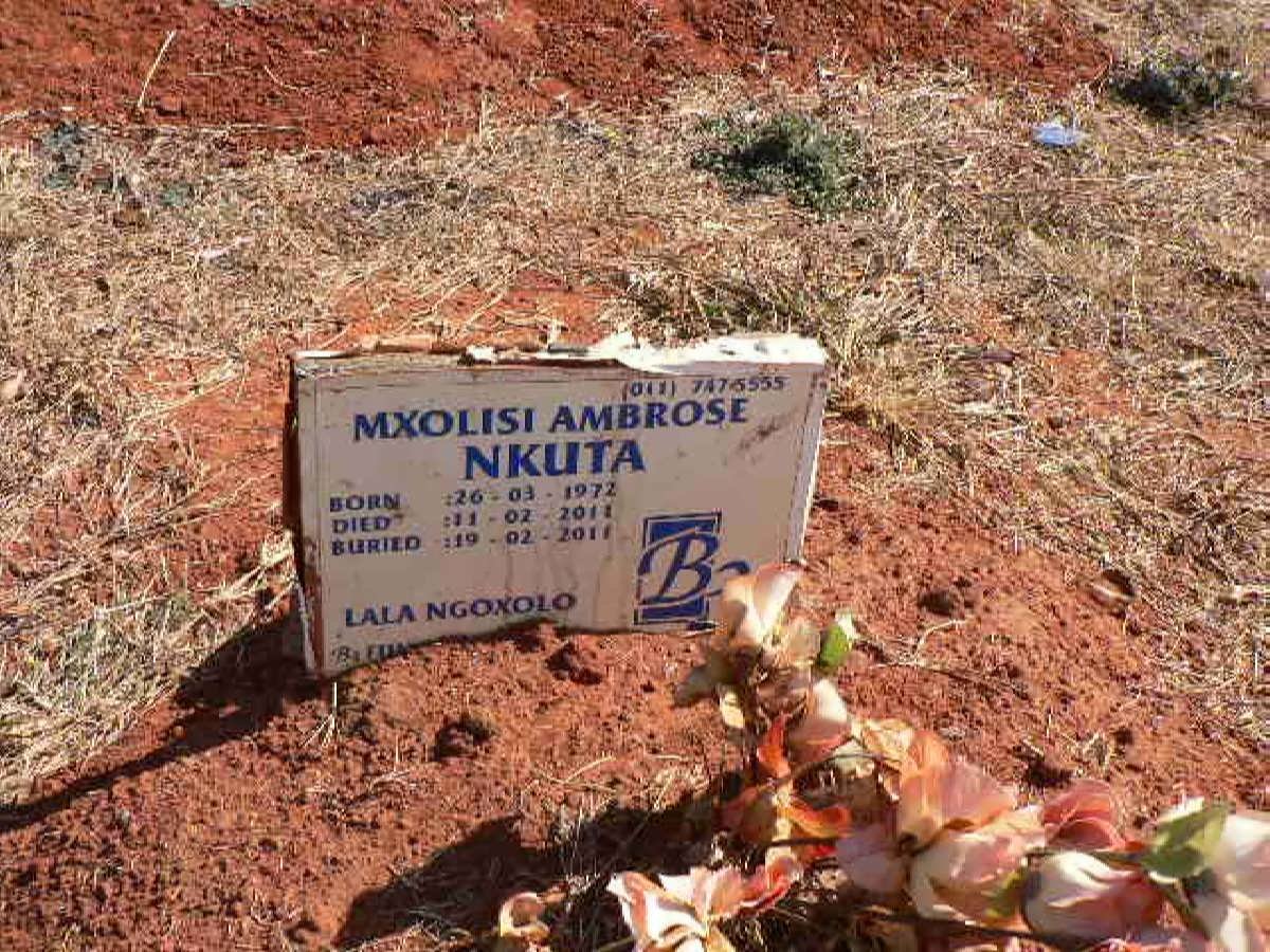 NKUTU Mxolisi Ambrose 1972-2011