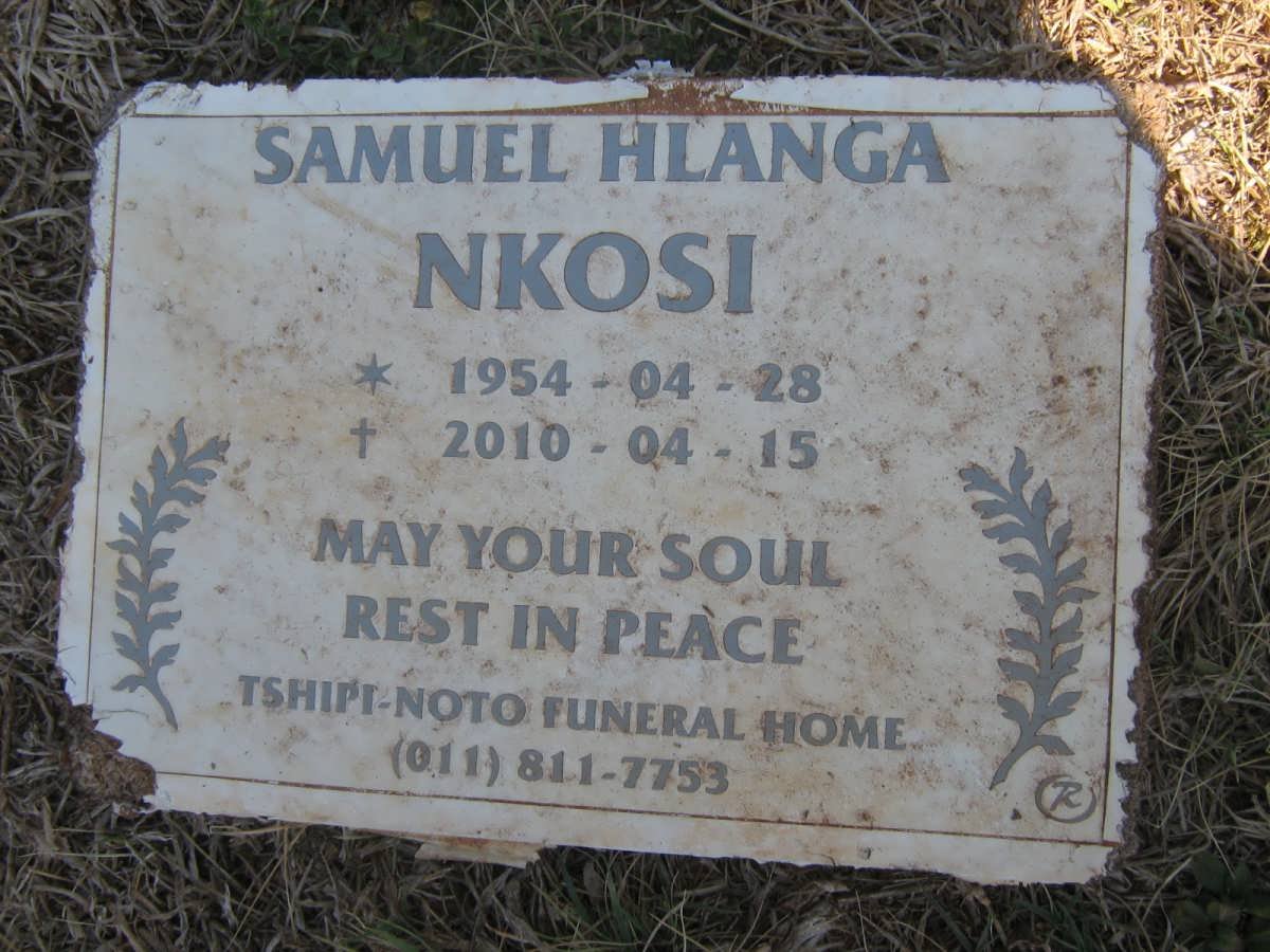 NKOSI Samuel Hlanga 1954-2010