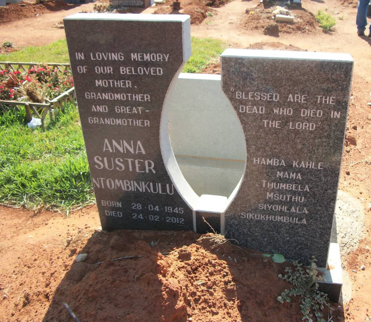 NTOMBINKULU Anna Suster 1945-2012