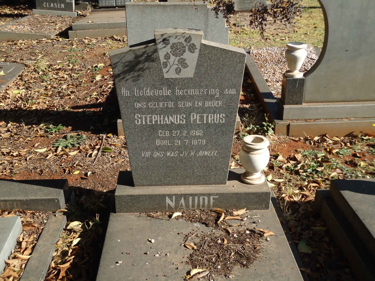 NAUDÉ Stephanus Petrus 1962-1979