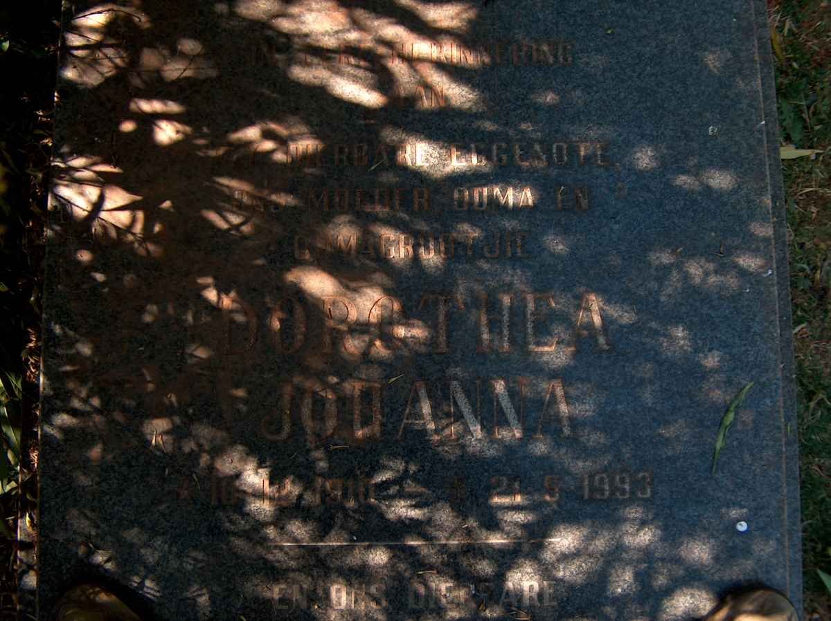 NAUDE Dorothea Johanna 1910-1993