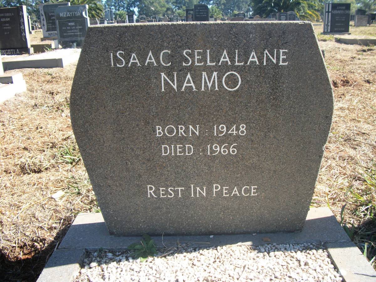 NAMO Isaac Selalane 1948-1966