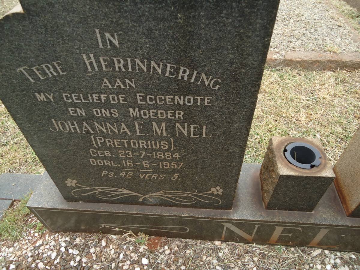 NEL Johanna E.M. nee PRETORIUS 1884-1957