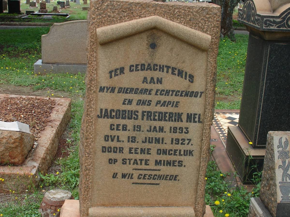 NEL Jacobus Frederik 1893-1927