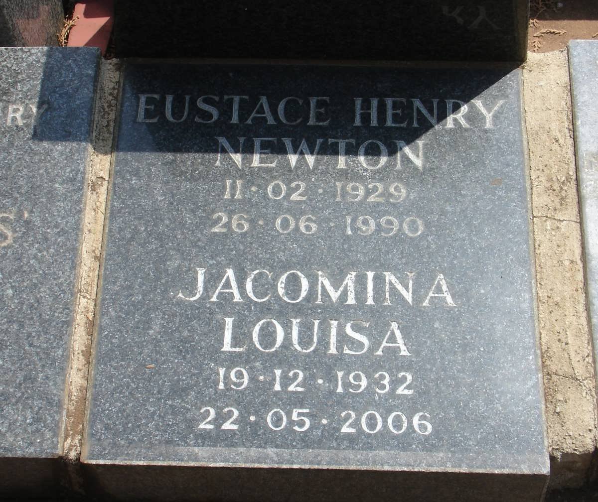 NEWTON Eustace Henry 1929-1990 &amp; Jacomina Louisa 1932-2006