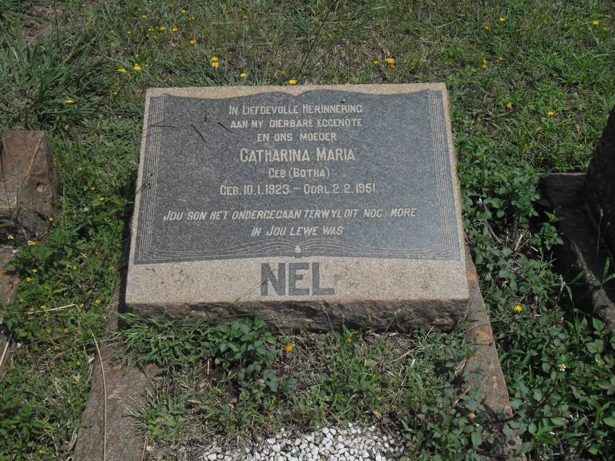 NEL Catharina Maria nee BOTHA 1923-1951