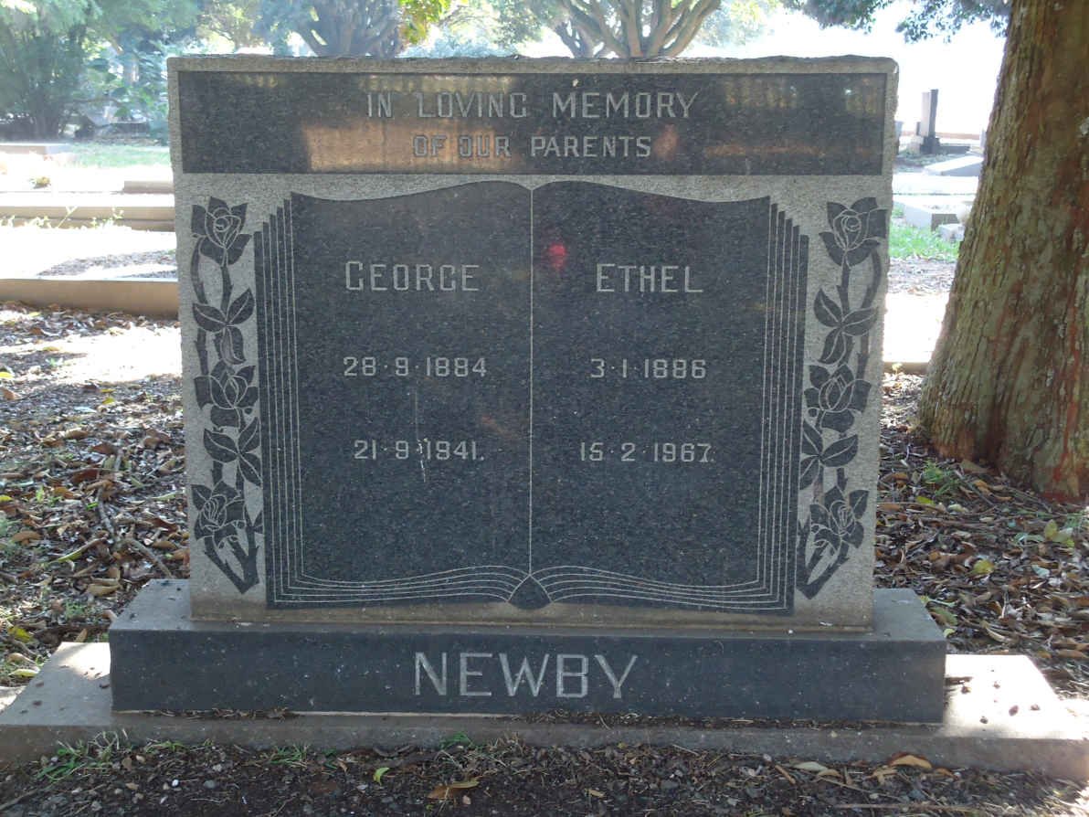 NEWBY George 1884-1941 &amp; Ethel 1886-1967
