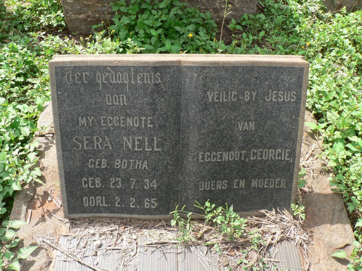 NELL Sera nee BOTHA 1934-1965