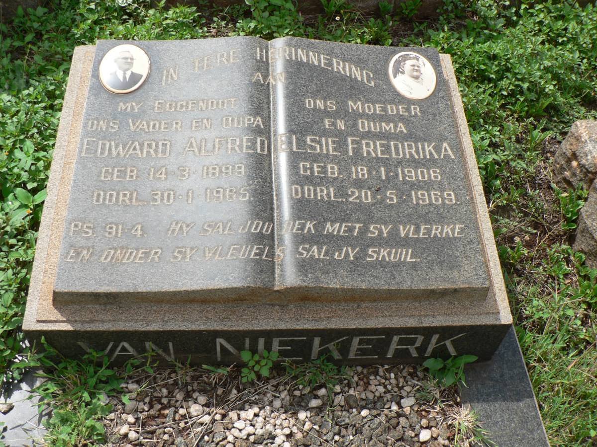 NIEKERK Edward Alfred,van 1898-1965 &amp; Elsie Fredrika 1906-1969